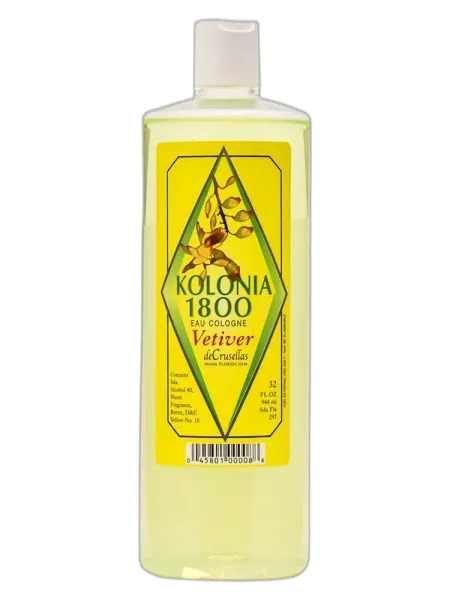 Frasco del perfume Crusellas & Company Kolonia 1800 Vetiver unisex Eau de Cologne