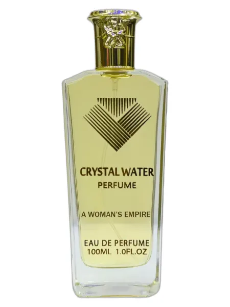 Frasco del perfume Crystal Water A Woman's Empire
