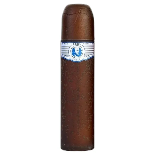 Frasco del perfume Cuba Blue Eau de Toilette