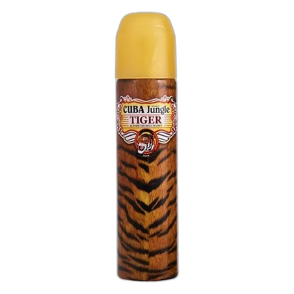 Frasco del perfume Cuba Jungle Tiger Eau de Parfum