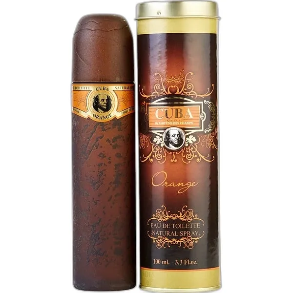 Frasco del perfume Cuba Orange Eau de Toilette