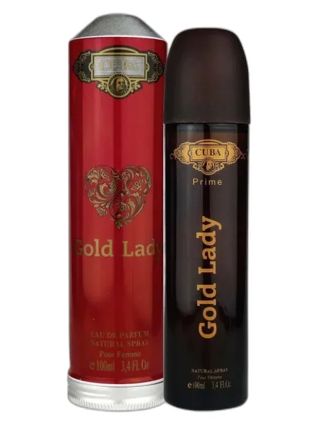Frasco del perfume Cuba Paris Cuba Gold Lady