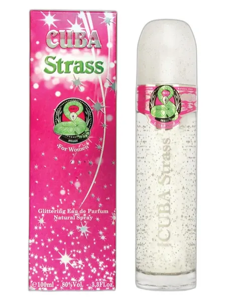Frasco del perfume Cuba Paris Cuba Strass Snake