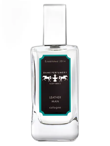 Frasco del perfume Dame Perfumery Leather Man Eau de Cologne