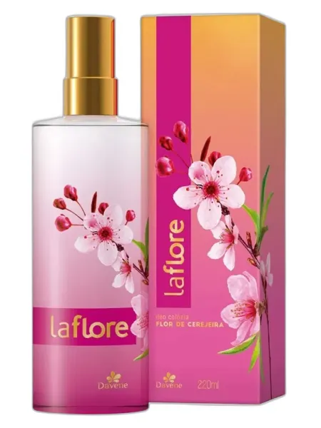 Frasco del perfume Davene La Flore Flor de Cerejeira