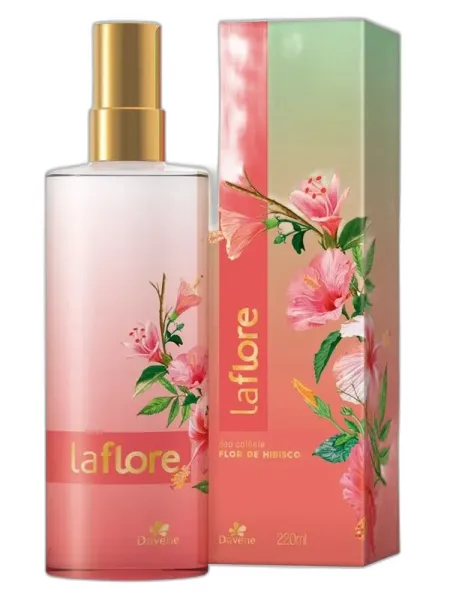 Frasco del perfume Davene La Flore Flor de Hibisco