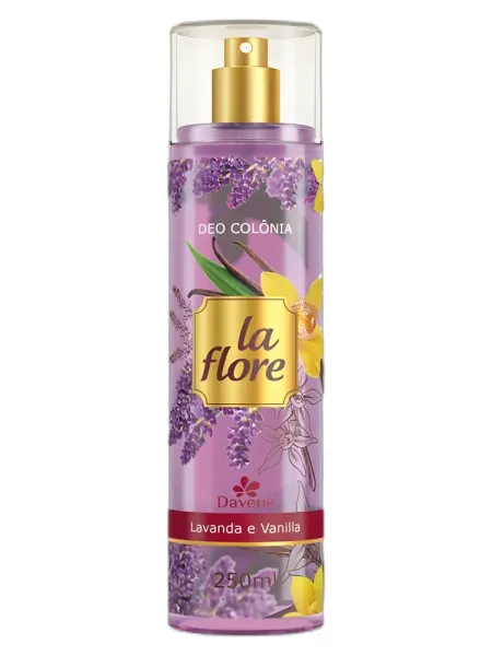 Frasco del perfume Davene La Flore Lavanda e Vanilla