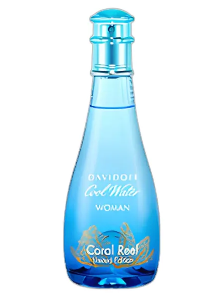Frasco del perfume Davidoff Cool Water Woman Coral Reef Edition