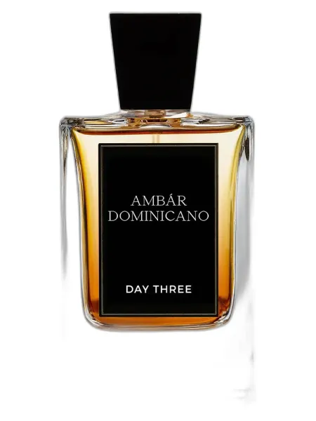 Frasco del perfume Day Three Ambar Dominicano unisex