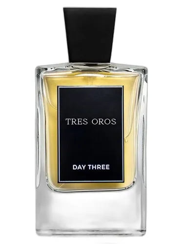 Frasco del perfume Day Three Tres Oros