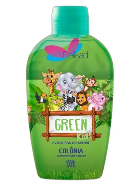 Frasco del perfume Delikad Aventuras no Safari Green Kids unisex