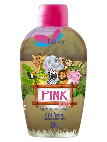 Frasco del perfume Delikad Aventuras no Safari Pink Kids