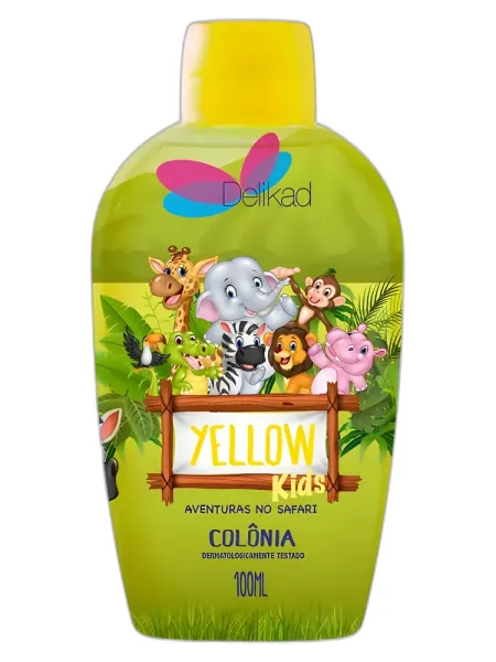 Frasco del perfume Delikad Aventuras no Safari Yellow Kids unisex