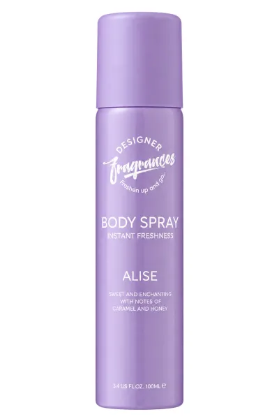 Frasco del perfume Designer Fragrances Alise Body Spray