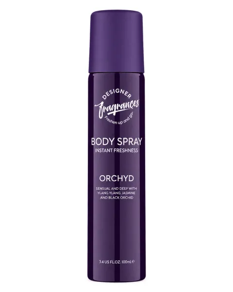 Frasco del perfume Designer Fragrances Orchyd Body Spray