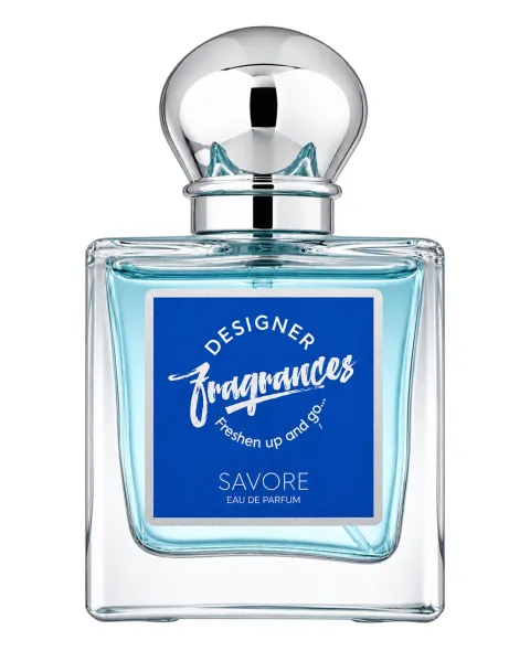 Frasco del perfume Designer Fragrances Savore Eau de Parfum