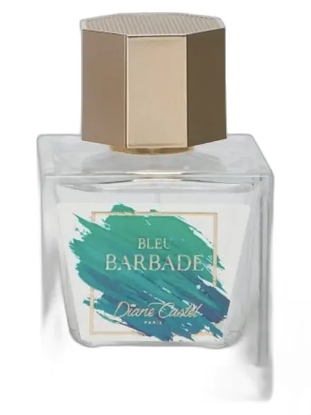 Frasco del perfume Diane Castel Bleu Barbade unisex Eau de Parfum