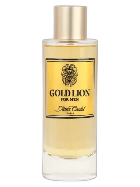Frasco del perfume Diane Castel Gold Lion unisex Eau de Parfum