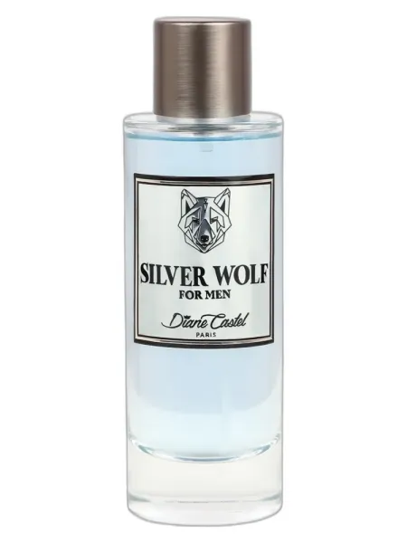 Frasco del perfume Diane Castel Silver Wolf unisex