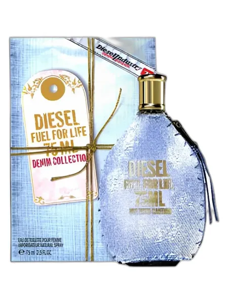 Frasco del perfume Diesel Fuel for Life Denim Collection Femme Eau de Toilette