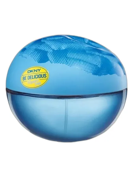 Frasco del perfume Donna Karan DKNY Be Delicious Blue Pop Eau de Parfum