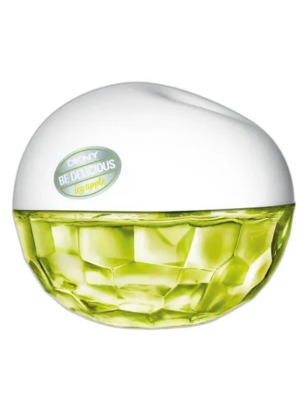 Frasco del perfume Donna Karan DKNY Be Delicious Icy Apple Eau de Parfum