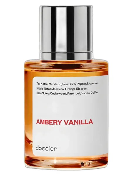Frasco del perfume Dossier Ambery Vanilla