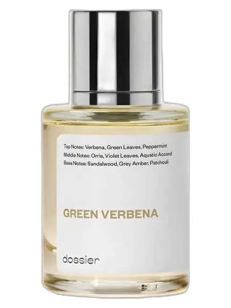 Frasco del perfume Dossier Green Verbena unisex Eau de Parfum