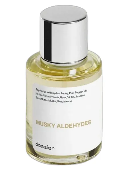 Frasco del perfume Dossier Musky Aldehydes unisex Eau de Parfum