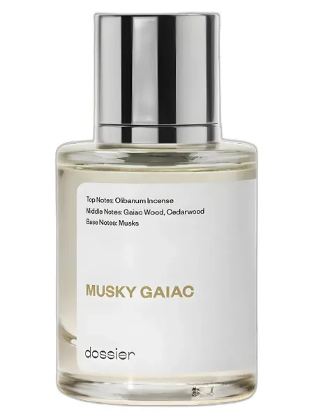 Frasco del perfume Dossier Musky Gaiac unisex Eau de Parfum