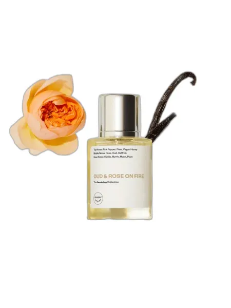 Frasco del perfume Dossier Oud & Rose on Fire unisex Eau de Parfum