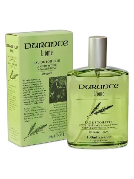 Frasco del perfume Durance en Provence Zeste de Vetiver Eau de Toilette