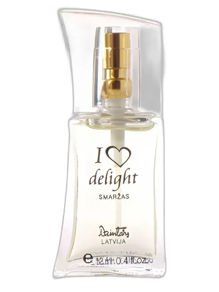 Frasco del perfume Dzintars I Love Delight