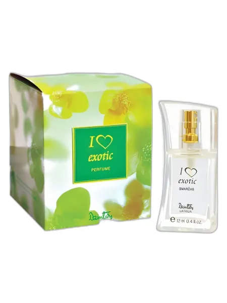 Frasco del perfume Dzintars I Love Exotic