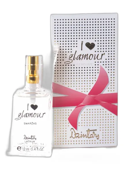 Frasco del perfume Dzintars I Love Glamour