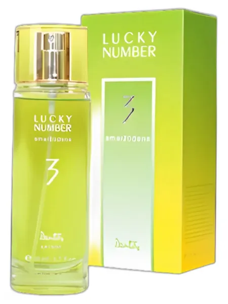Frasco del perfume Dzintars Lucky Number 3