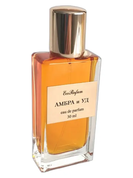 Frasco del perfume EcoParfum Amber and oud unisex Eau de Parfum