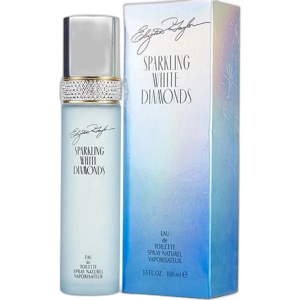 Frasco del perfume Elizabeth Taylor White Diamonds Sparkling Eau de Toilette