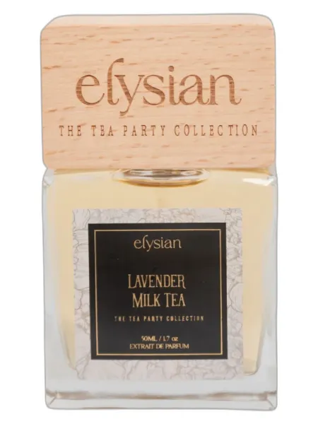 Frasco del perfume Elysian Lavender Milk Tea unisex