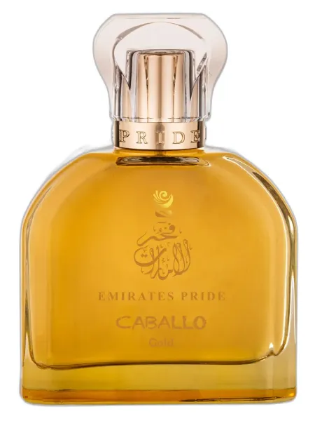 Frasco del perfume Emirates Pride Perfumes Caballo Gold unisex