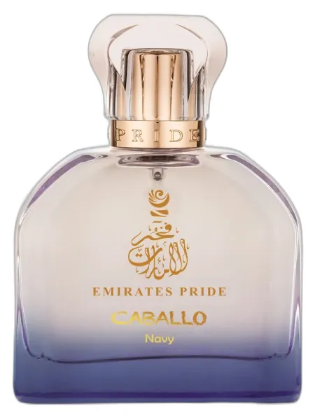 Frasco del perfume Emirates Pride Perfumes Caballo Navy