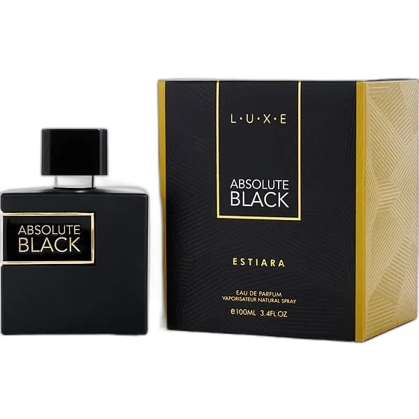 Frasco del perfume Estiara Absolute Black Eau de Parfum