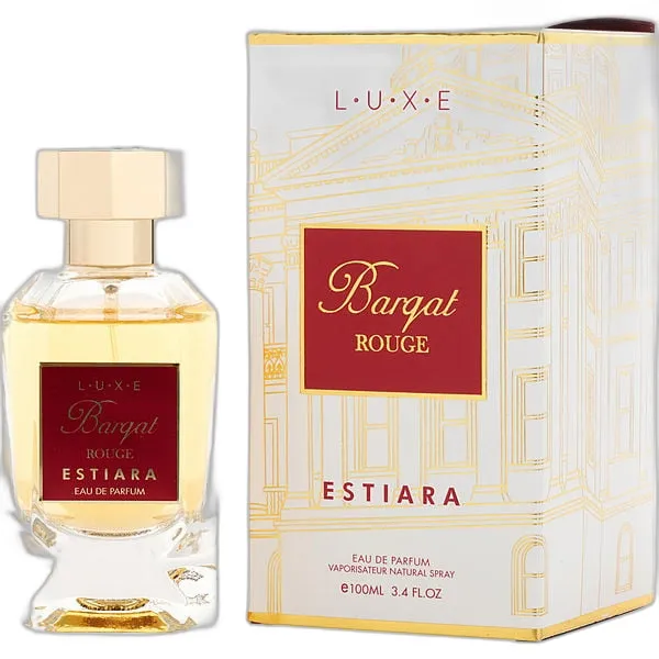 Frasco del perfume Estiara Barqat Rouge Eau de Parfum