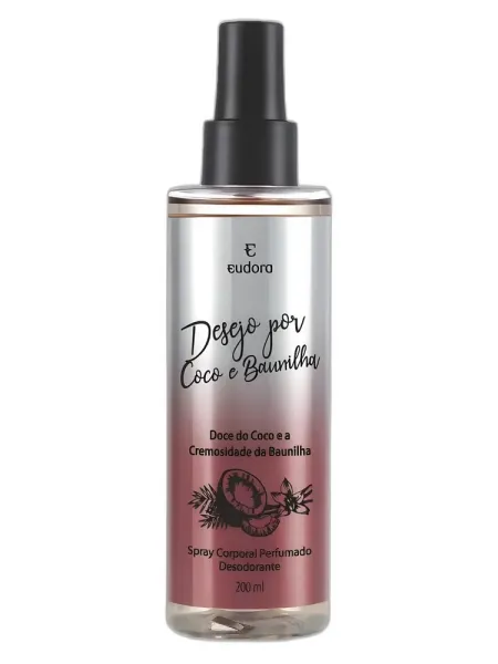 Frasco del perfume Eudora Desejo por Coco e Baunilha