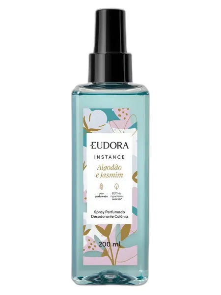 Frasco del perfume Eudora Instance Algodao e Jasmim