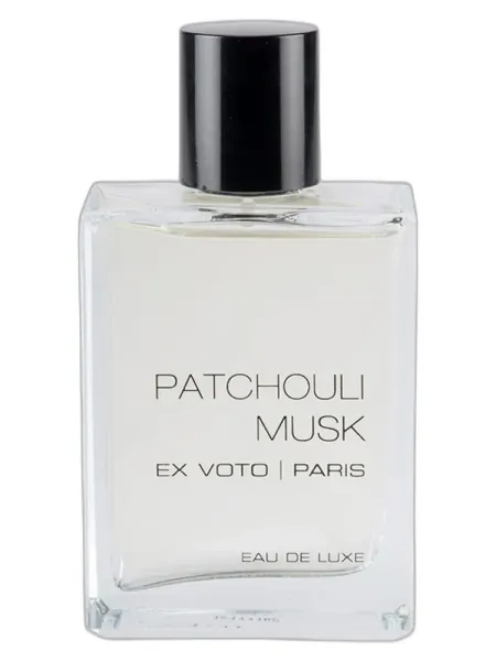 Frasco del perfume Ex Voto Eau de Luxe Patchouli Musk unisex