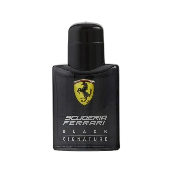 Frasco del perfume Ferrari Scuderia Black Signature Eau de Toilette
