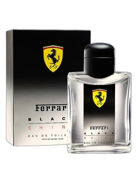 Frasco del perfume Ferrari Scuderia Ferrari Black Shine Eau de Cologne