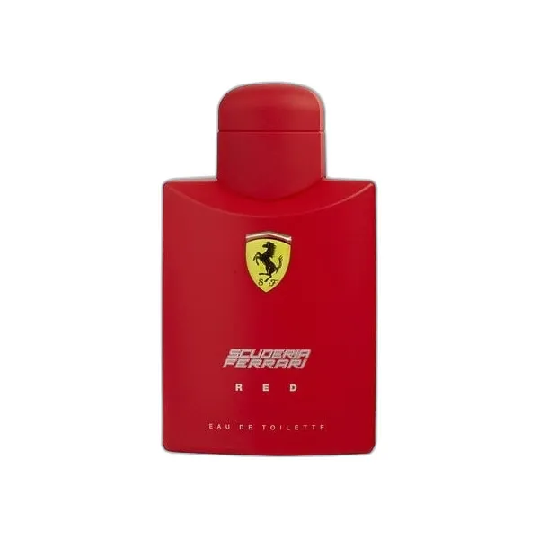 Frasco del perfume Ferrari Scuderia Red Eau de Toilette