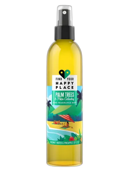 Frasco del perfume Find Your Happy Place Palm Trees & Pina Coladas